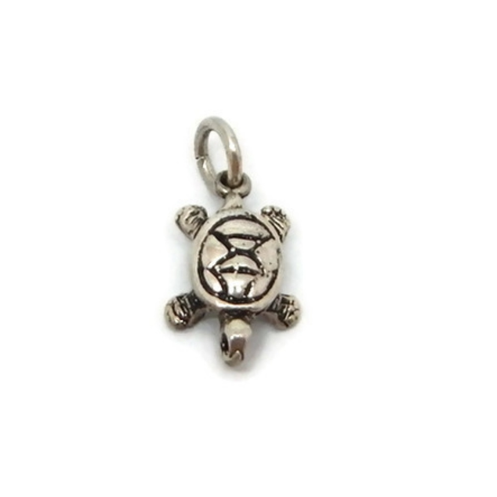 Turtle (Tortuga) Charm .925 Sterling Silver!! - Picture 2 of 5